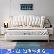 科技布床主卧1.8米双人软包婚床布艺床卧室意式1.5米床