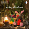 法国麦侬贝儿麋鹿公仔可爱毛绒玩具驯鹿玩偶平安夜圣诞节女生礼物