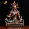 真古意 地藏王菩萨佛像 黄铜地藏王菩萨摆件藏传佛像尼泊尔工艺像
