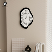 北欧客厅装饰挂钟表卧室创意时钟ins风罗马数字钟静音(钟静音)钟个性(钟个性)家用