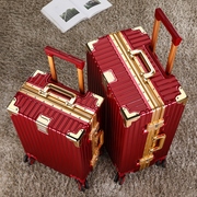 喜庆行李箱大红色结婚箱子，新娘陪嫁箱皮箱拉杆箱，密码嫁妆旅行箱女
