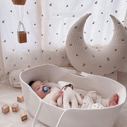 ins棉手提婴儿篮 手提篮轻便携式婴儿外出睡篮 创意婴儿床