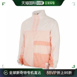 自营｜Nike耐克男士运动夹克衫粉色立领宽松舒适外套上衣