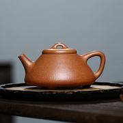 宜兴紫砂壶子冶石瓢降坡泥手工茶壶原矿黄降坡茶具半手工茶壶陶艺