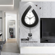 欧式钟表挂钟客厅网红创意时尚个性现代简约家用小清新石英钟极简