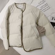 羽绒服外套棉袄内胆女冬季2023韩版百搭棒球服情侣装面包服外套