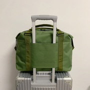 帆布旅行包女短途旅游手提登机袋防水套拉杆上行李包男出差行李袋