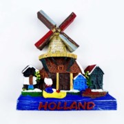 欧洲荷兰立体风车磁性，冰箱贴旅游纪念装饰创意家居摆件工艺品