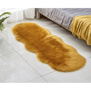 可机洗毛毛地毯家用垫子卧室，客厅床前床边床头冬季长毛绒装饰纯色