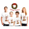 christmasreindeert-shirt圣诞老人麋鹿，印花一家四口亲子装t恤
