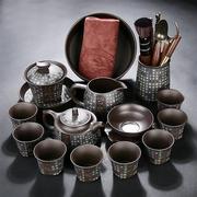 毅珊紫砂壶功夫茶具套装家用整套复古茶杯泡茶壶盖碗客厅办公室茶