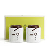新蘭香(新蘭香)茶叶罐陶瓷，密封罐普洱茶罐，2个一套礼盒包装定制logo品