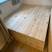 定制家具榻榻米拼床实木床储物地台柜日式飘窗茶几沙发收纳木箱子