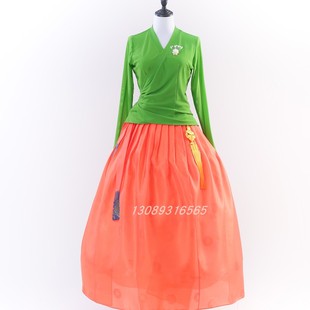 朝鲜族舞蹈练功服/女士韩服/贴身改良韩服可以单买上衣裙子LG0320