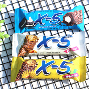韩国进口零食 三进 黑X-5黑巧克力奶油夹心巧克力棒36g(代可可脂)