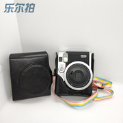  适用于富士拍立得mini90相机包90保护壳皮套 复古PU相机包