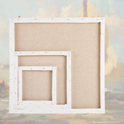 手绘油画框带布订做制板练习亚麻，纯棉油画布内框初学者颜料