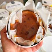 网红简约巴斯克芝士蛋糕盒4寸6寸北海道双层雪藏芝士轻乳酪包装盒