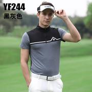 高尔夫短装服男士袖恤修身运动男装衣，yf244②服衫