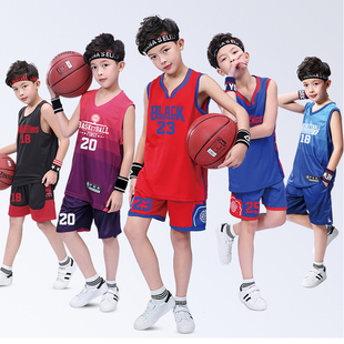 儿童篮球服套装男童定制小学生运动，个性球衣女幼儿园小孩训练服