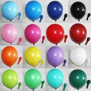儿童生日派对装饰10寸加厚圆形，亚光气球婚礼布置拱门印刷广告汽球