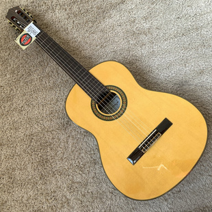 品牌caraya云杉玫瑰木面单板，古典吉他39英寸库存琴颈可调