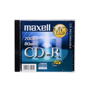 麦克赛尔maxell52速cd-r空白光盘无损车载音乐cd刻录盘单片装