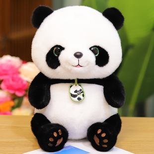 仿真熊猫玩偶毛绒玩具可爱大小熊猫公仔儿童，情人节送女孩礼物娃娃