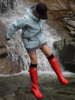 《自然复兴》时尚雨鞋女士，成人高筒雨靴春秋，防滑防水套靴耐磨纯色