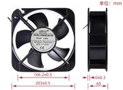 GBOC 20060 24V 1.60A 20060M24B-PW 20CM大风力散热风扇