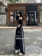 damaostudio辣妹女包铆钉，流苏mini机车皮包，单肩斜挎包手提迷你