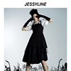 2折特卖款jessyline设计师合作款杰茜莱爱心，两件套吊带连衣裙子