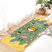 儿童卡通动漫床前地毯卧室床边毯长J条房间地垫床尾满铺定制