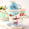 欧式骨瓷咖啡杯套装下午茶茶具，创意陶瓷英式红茶杯碟套装家用轻奢