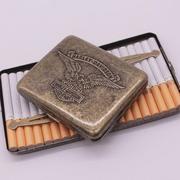 烟盒20支装便携烟盒复古老式超薄个性男士烟夹礼盒装创意