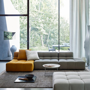 意式极简布艺组合定制转角，沙发客厅别墅异形，米兰创意沙发北欧简约