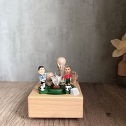 2022世界杯足球八音盒大力神杯奖杯音乐盒比赛纪念品木质音乐盒子