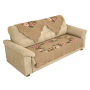 沙发垫四季通用布艺绣花沙发套罩组合沙发巾田园刺绣防滑坐垫高档