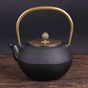 铸铁茶壶围炉炭火炉明火加热专用手工生铁壶，无涂层烧水壶泡茶壶