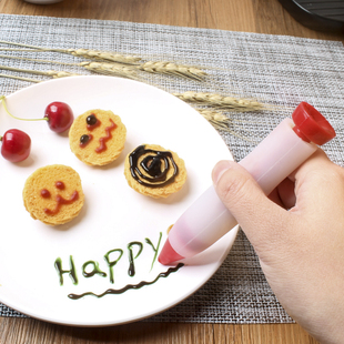 食品级硅胶蛋糕笔巧克力裱花笔奶油写字笔反复使用生日蛋糕装饰笔
