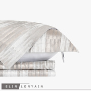 现代简约轻奢灰色缎面抽象肌理四件套样板房卧室床品