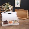 长条蛋糕卷包装盒手提式三打包盒，瑞士毛巾卷(毛，巾卷)烘焙盒可定制