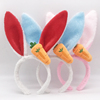 幼儿童兔耳朵发箍头箍亮片复活节小兔子，毛绒兔女郎小动物头饰道具