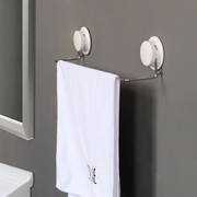嘉宝吸盘毛巾架，单杆浴室不锈钢浴巾毛巾挂架卫生间，免打孔置物架