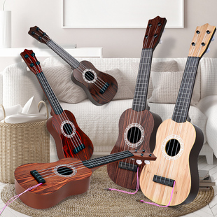 尤克里里儿童吉他玩具女男孩初学者迷你小吉它乐器可弹奏音乐仿真