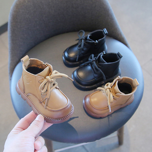 秋冬季宝宝短靴婴儿鞋软底儿童学步鞋子男童加绒女童马丁靴小童鞋