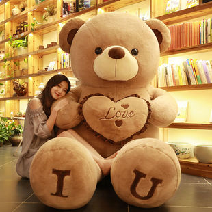 熊熊毛绒玩具可爱大熊，玩偶女孩睡觉抱枕泰迪熊，公仔布娃娃生日礼物
