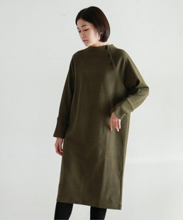 21秋季出口日本贵牌气质，宽松长袖针织毛呢连衣裙，显瘦打底裙休闲裙
