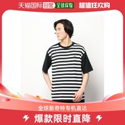 日本直邮lacoste男士纯棉针织海军，条纹t恤春夏，休闲风格经典版