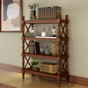 欧式实木置物架书柜，落地美式组合书架厨房，客厅书房多用层架收纳架